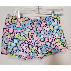 Lilly Pulitzer Gypsy Jungle Ellie Shorts Low Rise Size 00 Old Money Quiet Luxury